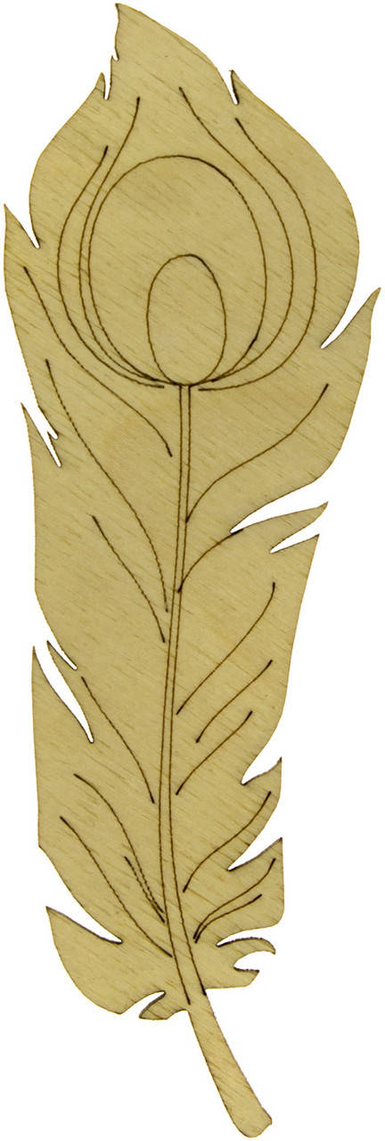 

Павлине пір'я 15х5см фанера(5)