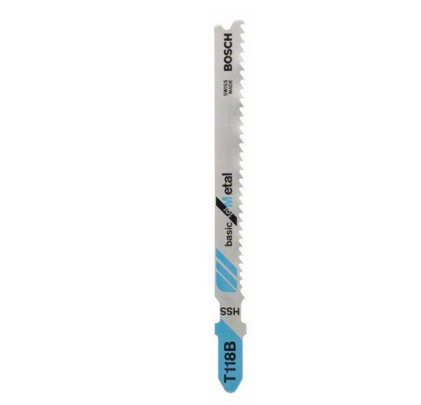 

Пилка лобзикова Bosch Basic for Metal T118B, HSS, 92мм, 1шт