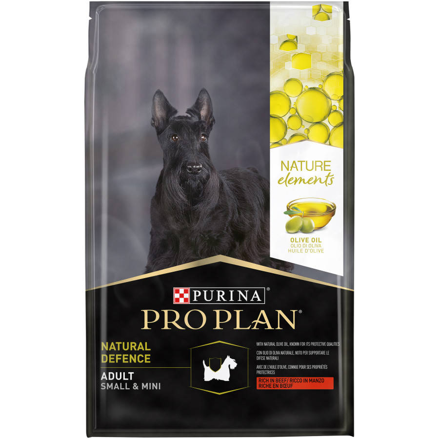 

Pro Plan Nature Elements Adult Natural Defence для взрослых собак малых пород с говядиной (700г)
