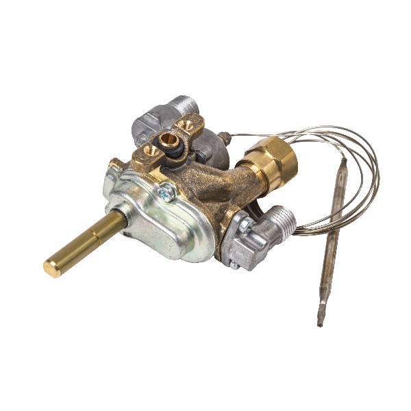 

Кран газовый духовки для газовой плиты Indesit C00082339 (с термостатом)