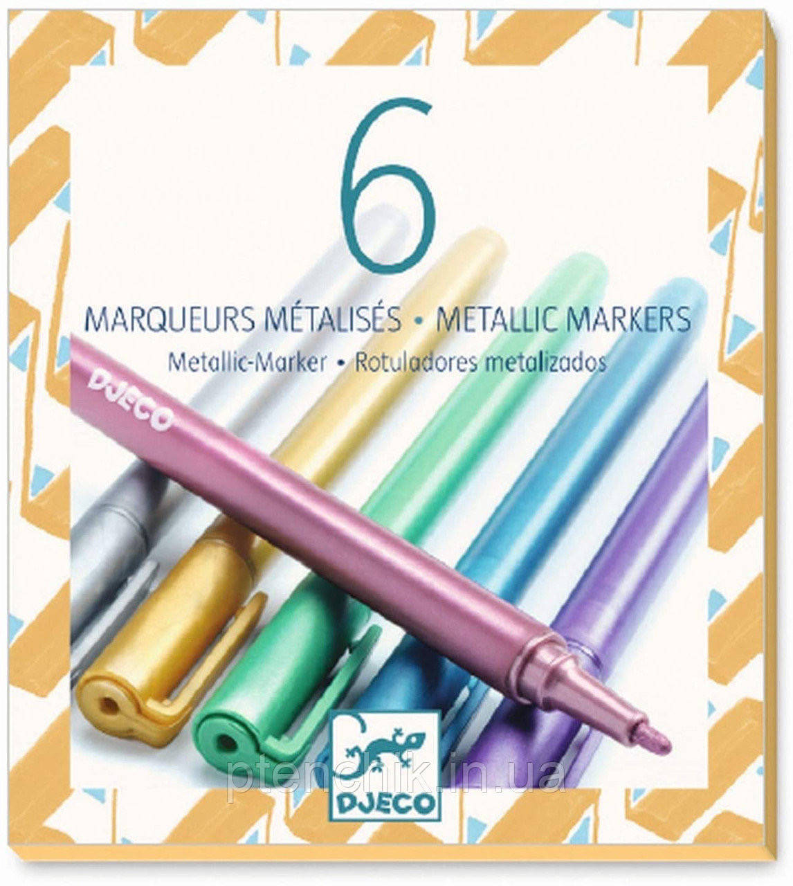 

DJECO Набор фломастеров с металлическим блеском 6 шт.