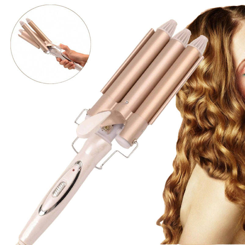 

Тройная плойка Gemei GM 1988 / Плойка волна для локонов (777)