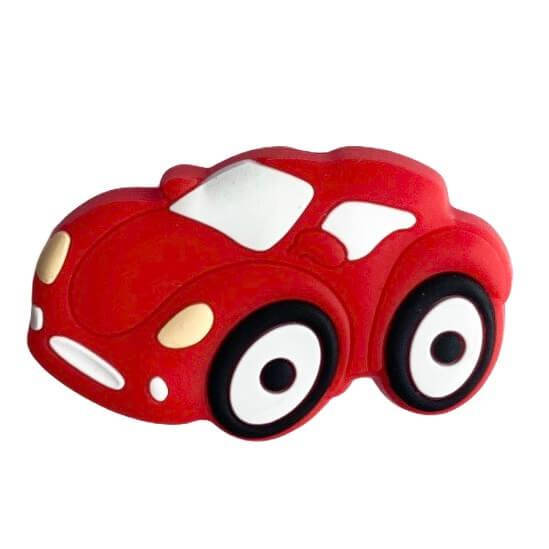 

Мини Гоночная Машинка бусина (красный) силиконовая бусина