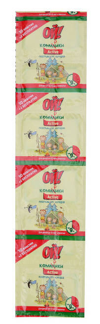 

Пластины от комаров Ой! Комарики Active 12 шт