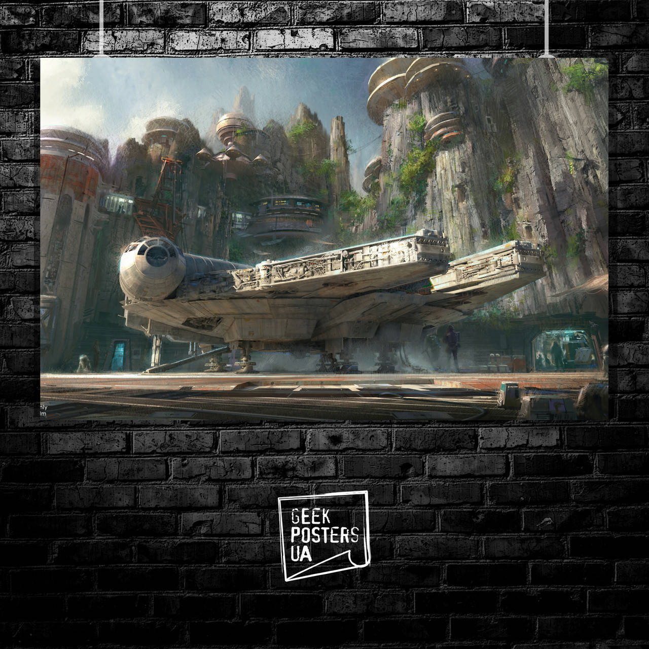 

Постер Star Wars: Millenium Falcon, Звёздные Войны, Тысячелетний Сокол. Размер 60x107см (A1). Матовая бумага