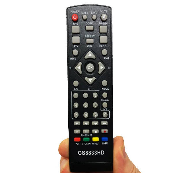 

Пульт для тюнера goldstar gs8833hd, Черный