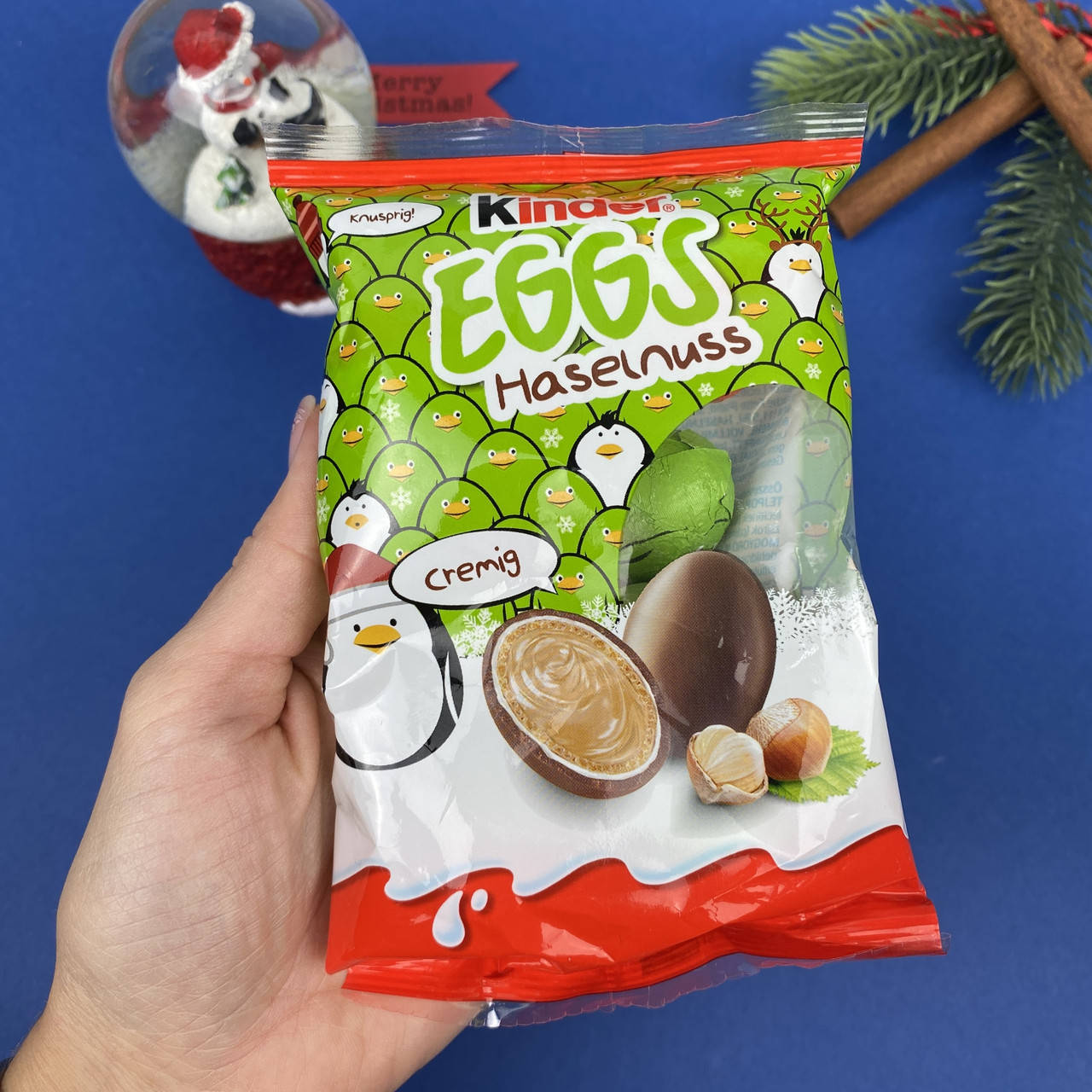 

Вафельные яйца с ореховой начинкой Киндер Kinder Eggs Haselnuss 80 г