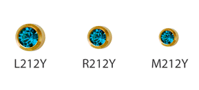 

Серьги гвоздики Studex/Nina 212Y размер  завальцованные