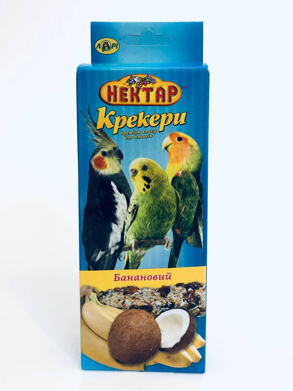

Крекер лакомство для птиц НЕКТАР премиум класса Лори 2 шт Банановый