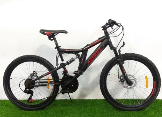 

Велосипед Azimut Blackmount 26" D рама 18 черно-красный