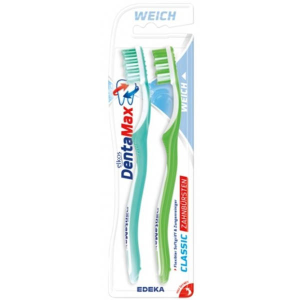 

Зубная щетка Elkos DentaMax Weich Classic, 2 шт
