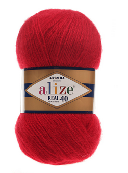 

Пряжа Angora Real 40 - 56, Красный