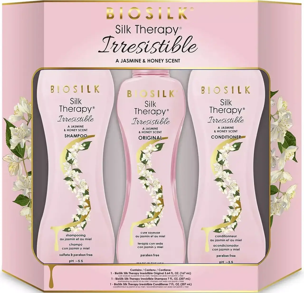 

Biosilk Silk Therapy Irresistible Trio Kit Набор шелковая терапия с жасмином и медом