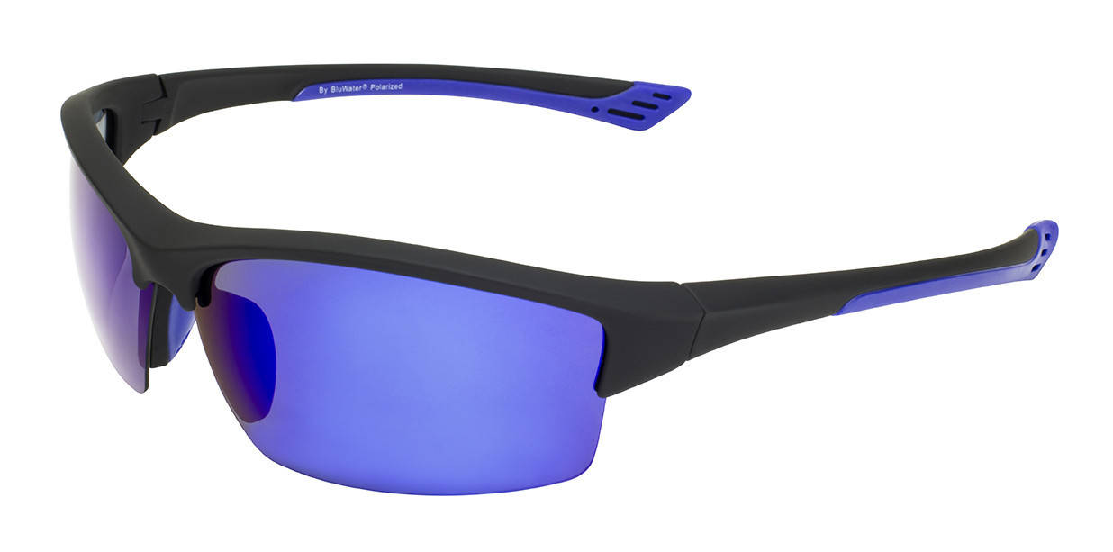 

Очки поляризационные BluWater Daytona-1 Polarized (G-Tech™ blue), синие зеркальные в чёрно-синей оправе, Синий