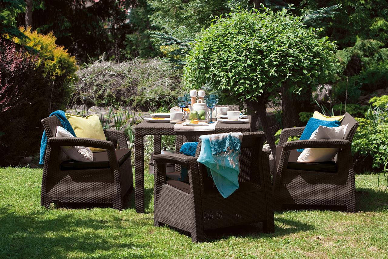 

Комплект садовой мебели Corfu Fiesta Set Коричневый