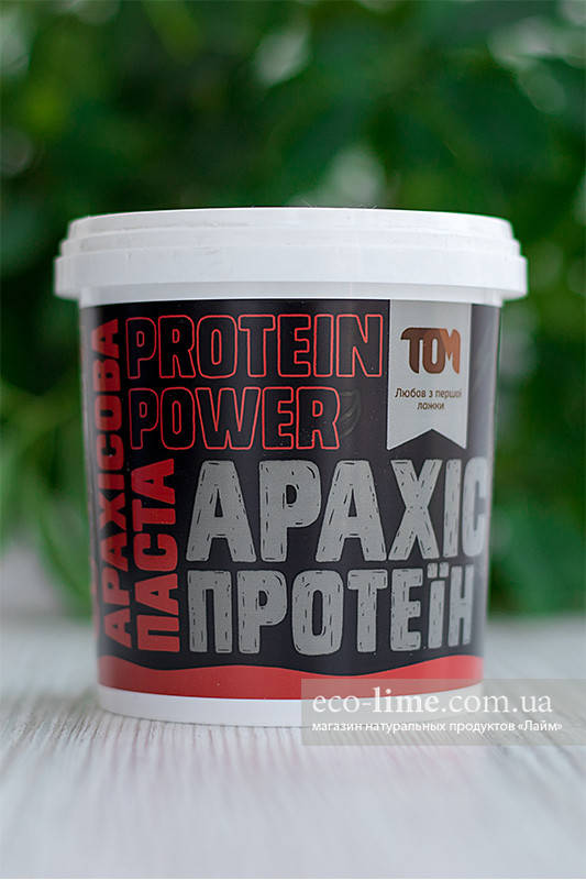 

Арахисовая паста ТОМ с протеином, 500г