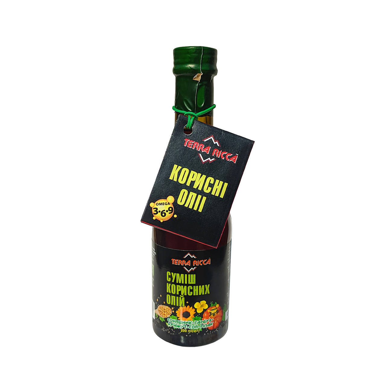

Суміш корисних олій соняшник, гарбуз, кунжут, соя, рапс 200мл ТМ TERRA RICCA