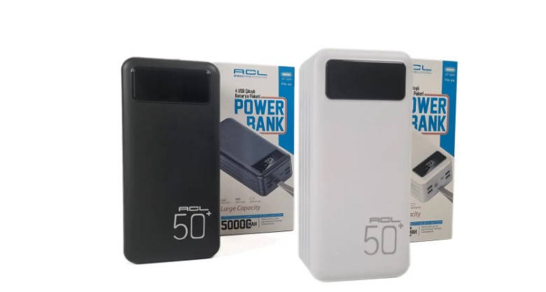 

Повербанк ACL PW-44 50000 mah с быстрой зарядкой c LED фонариком лампой powerbank повер банк павер павербан