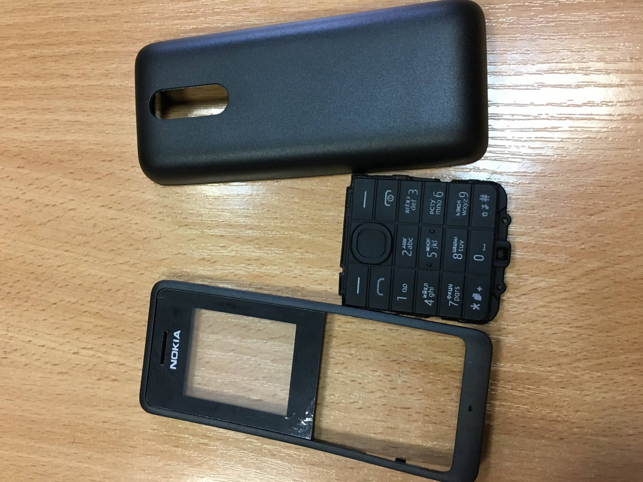 

Корпус для Nokia 106 (2013) черный с клав/без клавиатуры
