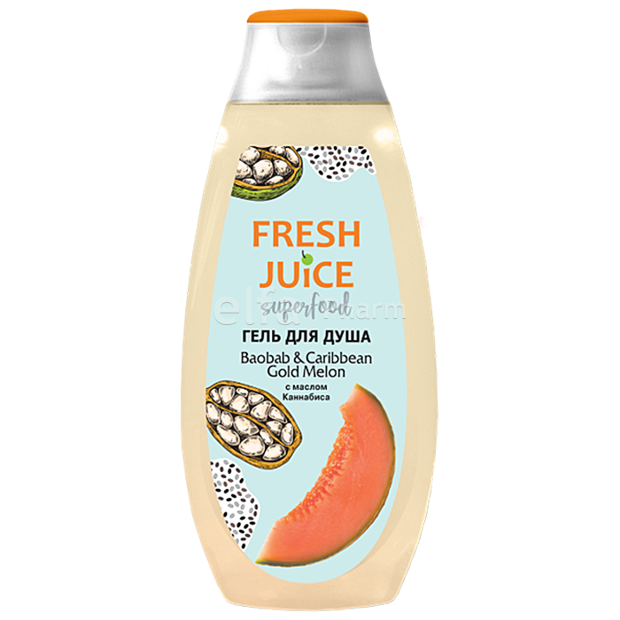 

Гель для душу Superfood Baobab & Caribbean Gold Melon 400 мл Fresh Juice