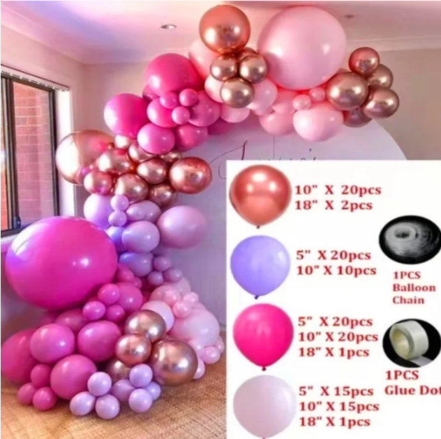 

Арка гирлянда из воздушных шаров "Красочный микс" , 126 шт, Разные цвета