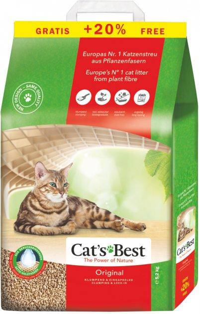 

Наповнювач для кошачого туалету Cat's Best Original 5,2 кг (10 + 2 л)