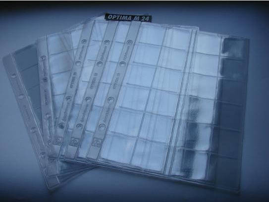 

Лист к альбому OPTIMA для монет до 34 мм - 24 монеты