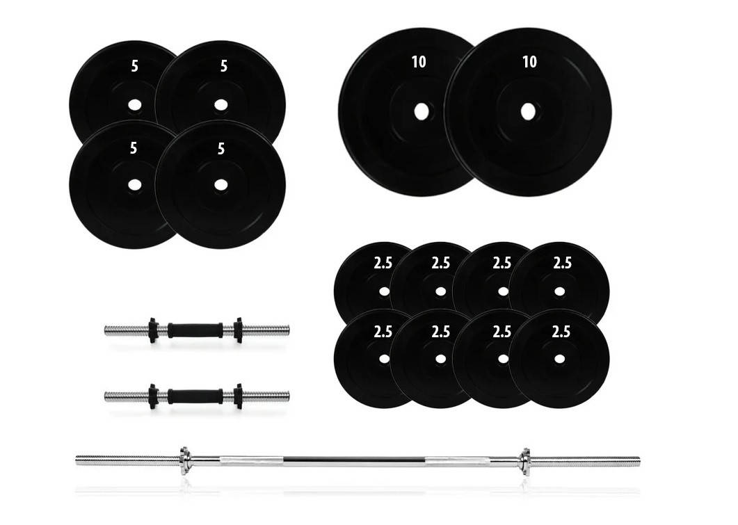 

Набор штанга + гантели 72 кг