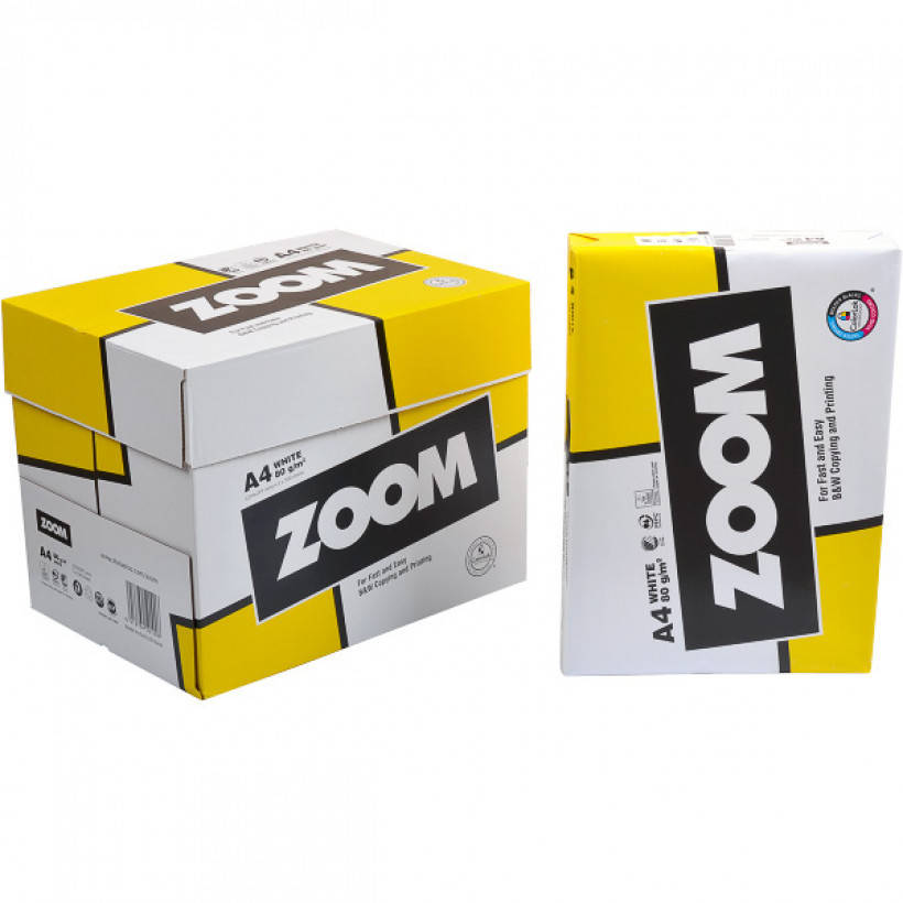 

Бумага для ксерокса ZOOM А4 500 листов, 80г/м²