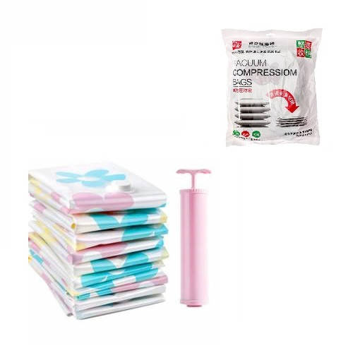 

Набор вакуумных пакетов для хранения одежды с насосом Brunia 8предметов в наборе, 80х100/60х80/50х70см, пакеты