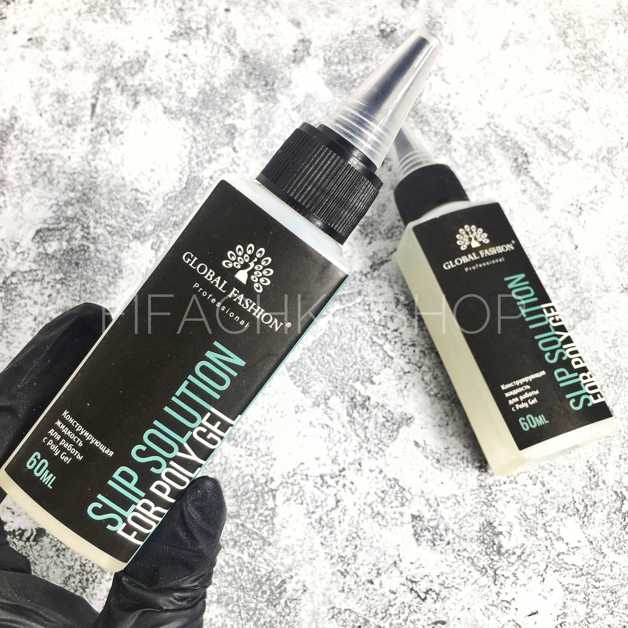 

Конструирующая жидкость для полигеля Global Fashion Slip Solution for Poly Gel 60 мл