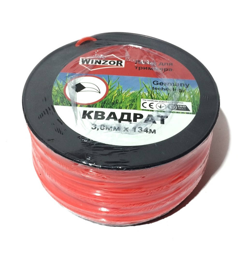 

Леска бухта 3.0 мм квадрат, оранжевая 134м. WINZOR