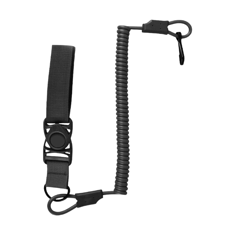 

Ремешок (тренчик) с карабином для пистолета Tactical Pistol Lanyard, Kombat tactical, черный