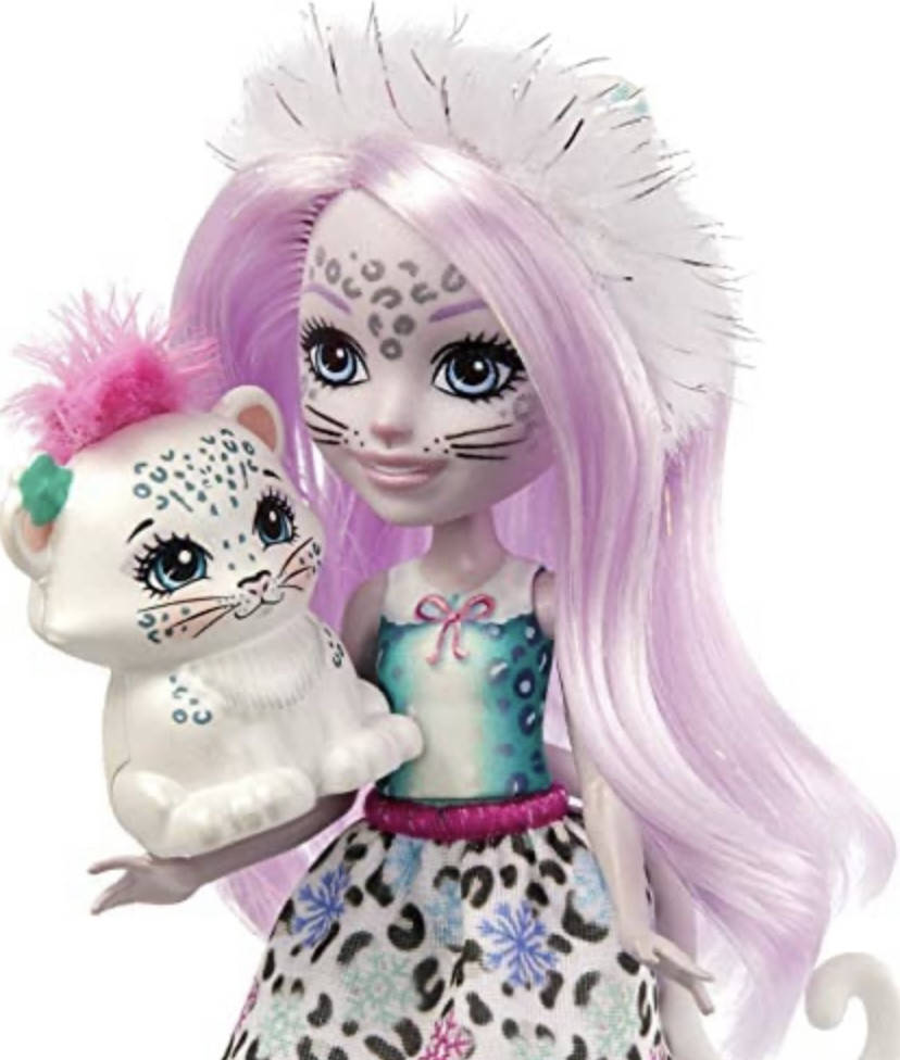 

Кукла энчентималс снежный барс Enchantimals Sybill Snow Leopard small doll