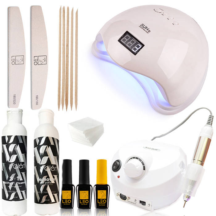 

Стартовый набор LEO "Standart Sun5" + фрезер для маникюра BUCOS Nail Drill ZS-601 PRO White