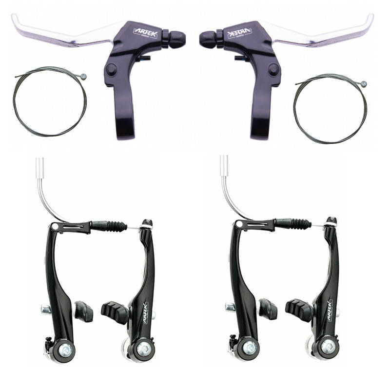 

Тормоза велосипеда V-brake Artek T120DG + ручки 483D черные