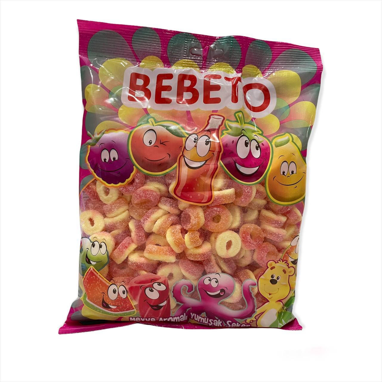 

BEBETO жевательный мармелади ПЕРСИКОВЫЕ КОЛЬЦА В САХАРЕ 1 кг