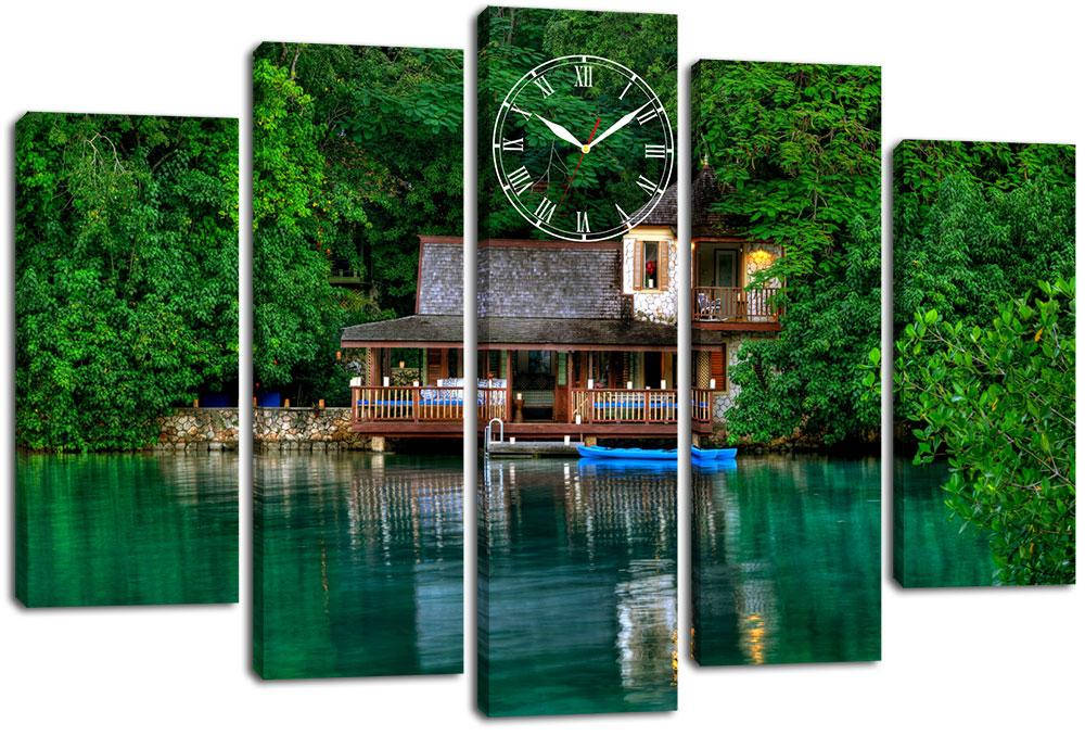 

Модульная картина с часами DK Store 80x120 см (m5c-chf24)