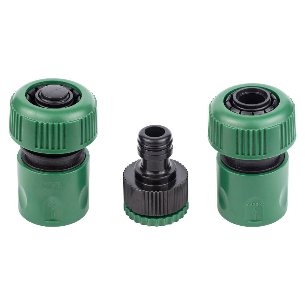 

Набор коннекторов 1/2" + адаптер в/р 1/2"×3/4" для шланга 3/4" GRAD (5016165)