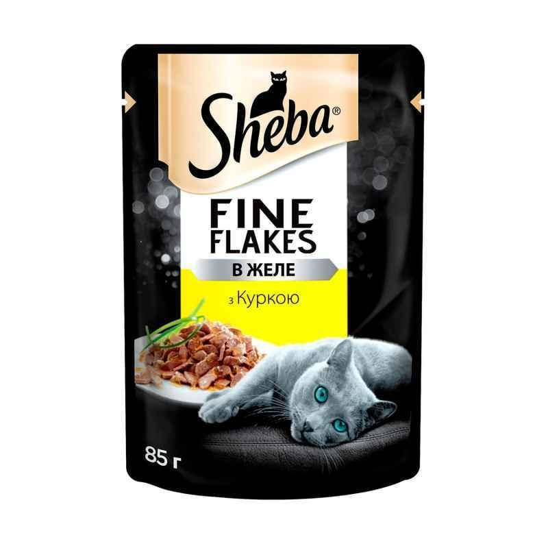 

Sheba Black&Gold Fine Flakes - Влажный корм с курицей для котов (кусочки в желе)
