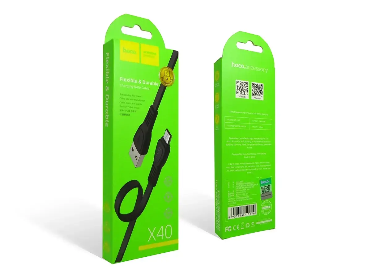 

Кабель USB - micro USB Hoco X40 (уп. 33шт) 330шт 7662