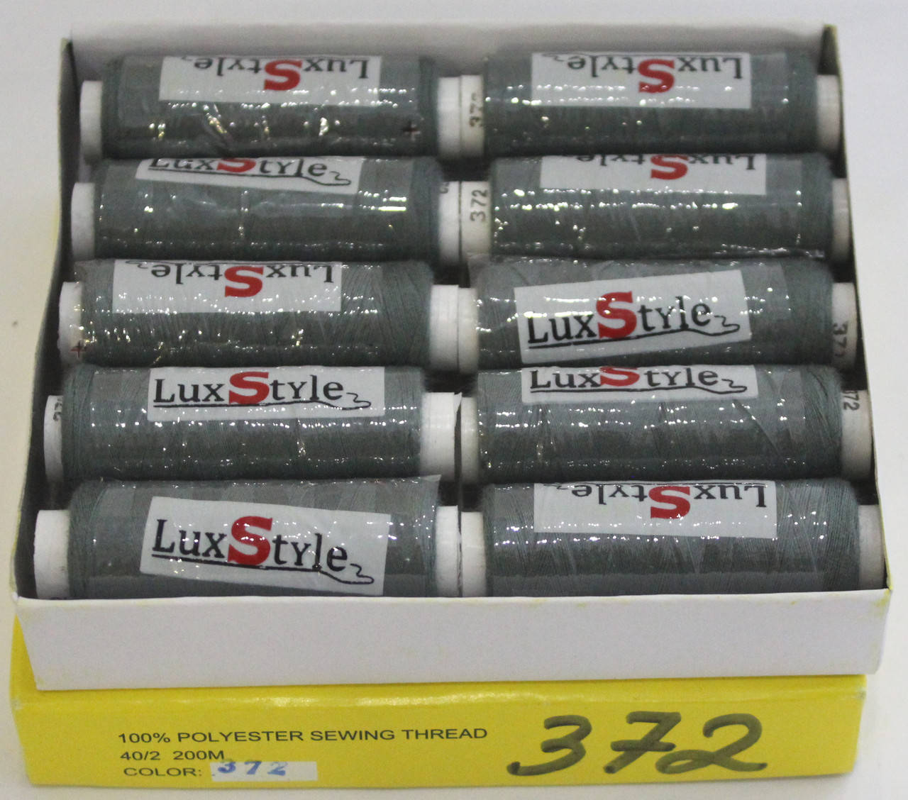 

Нитки швейные LuxStyle 40/2-200м (100% полиэстeр) №372, Разные цвета