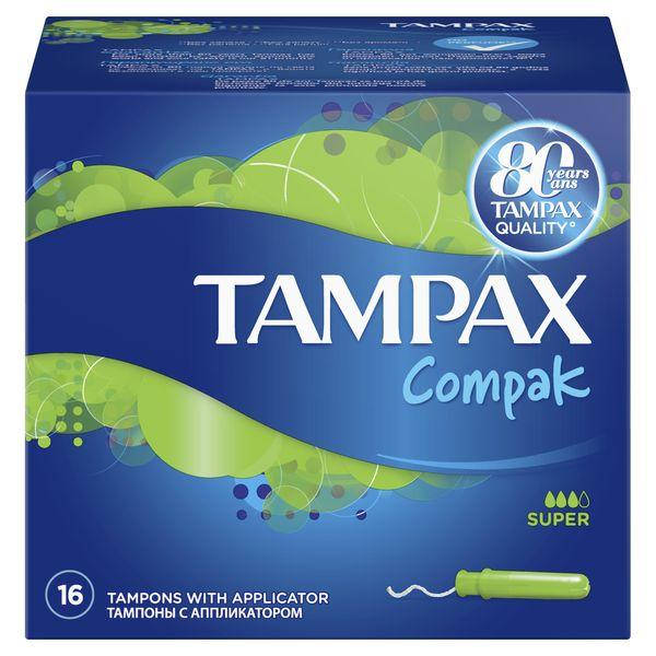 

TAMPAX Гигиенические тампоны с аппликатором 16 шт