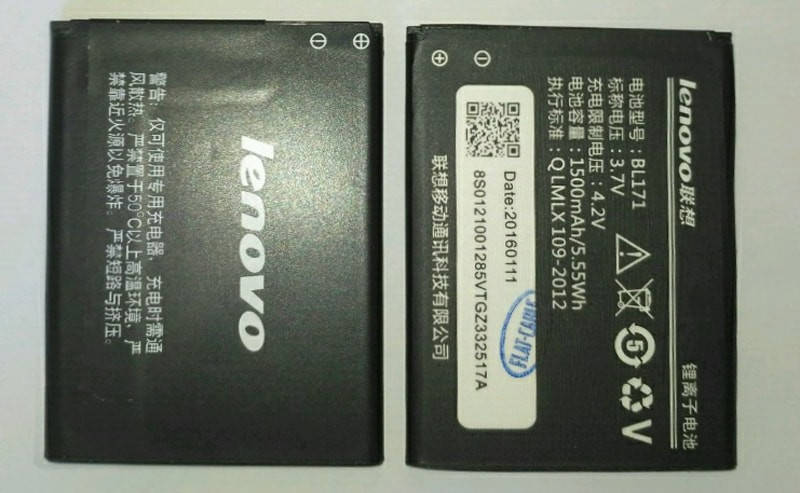 

Батарея (аккумулятор) BL171 для Lenovo A390/A390t /A319/A356 1500 mAh оригинал Китай