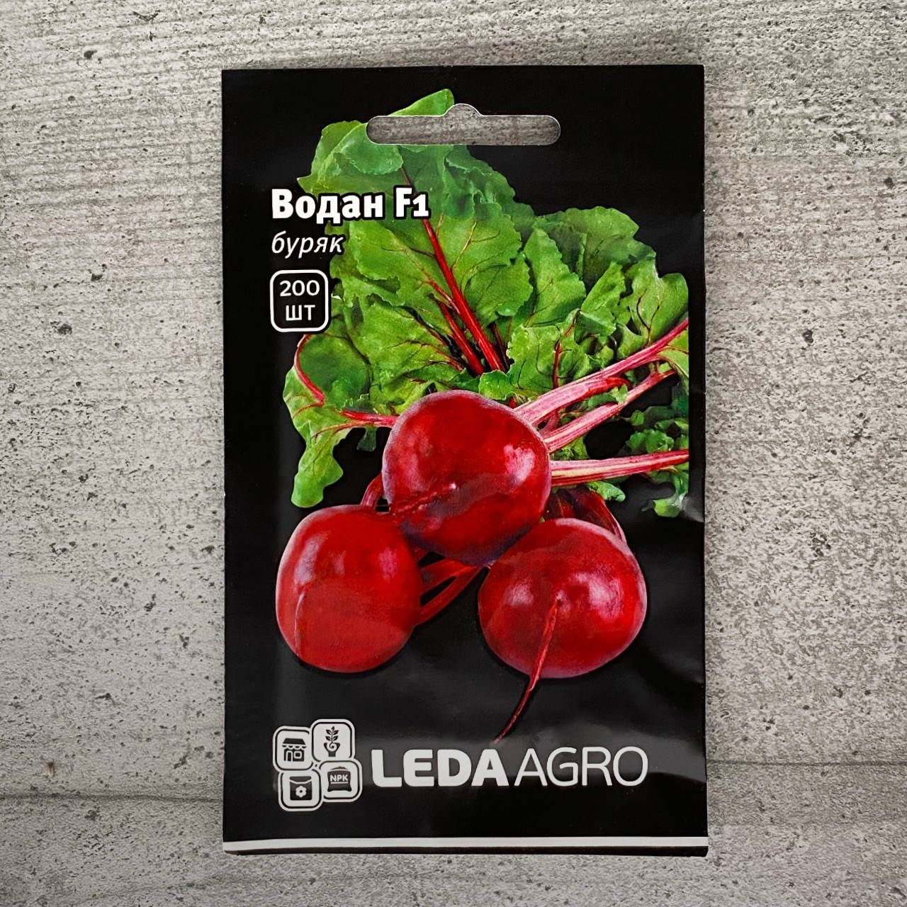 

Свекла Водан F1 200 шт семена пакетированные Leda Agro