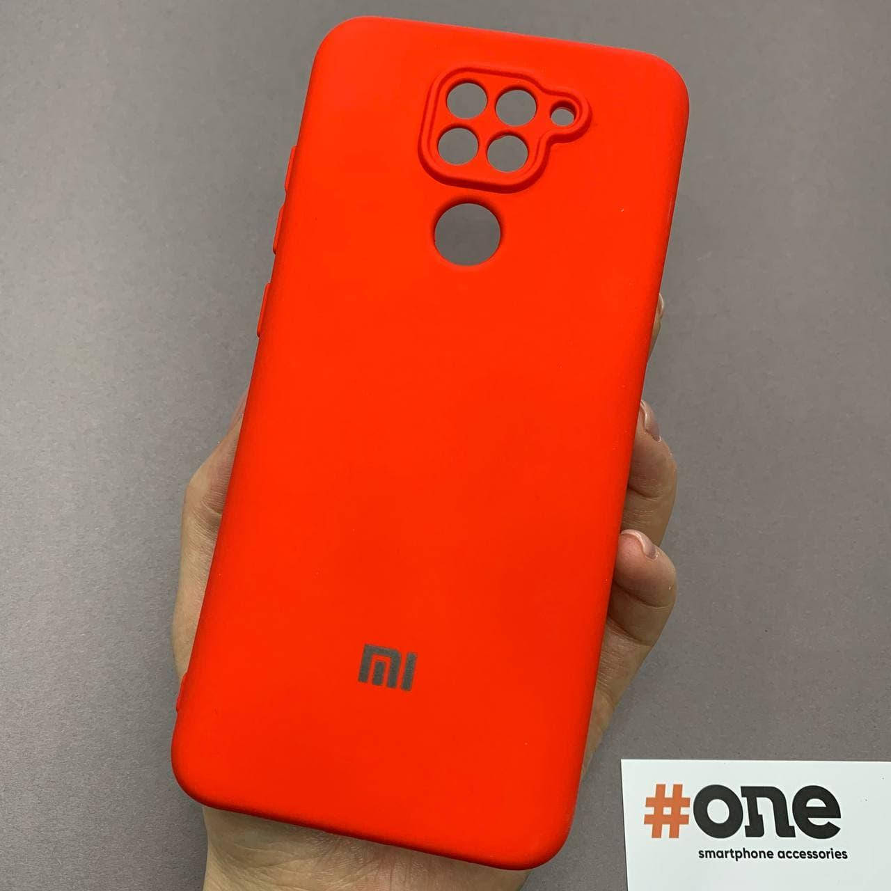 

Чехол для Xiaomi Redmi Note 9 с микрофиброй с защитой для камеры чехол на телефон сяоми нот 9 красный CMR