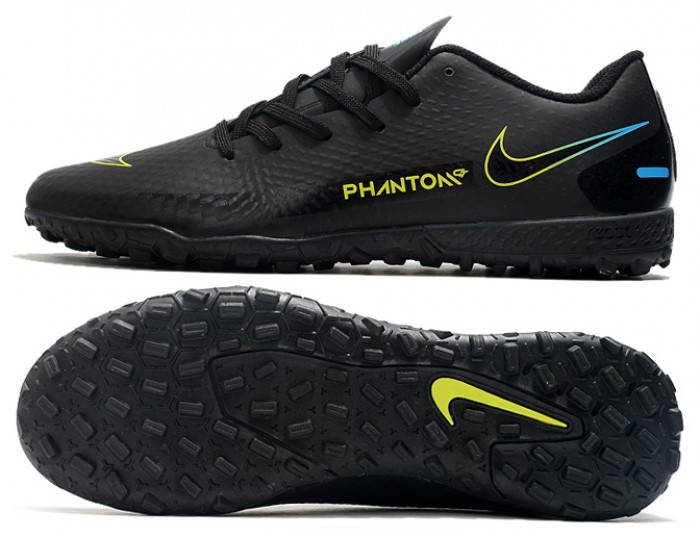 

Сороконожки Nike Phantom GT Pro TF черные футбольные многошиповки найк фантом про, Черный