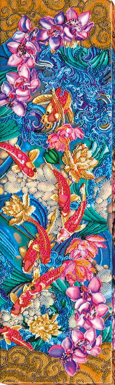 

Набор для вышивки бисером Карпы кои (19 х 65 см) Абрис Арт AB-616