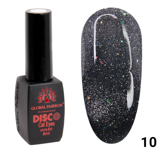 

Гель-лак светоотражающий Disco Cateyes GLOBAL FASHION 010