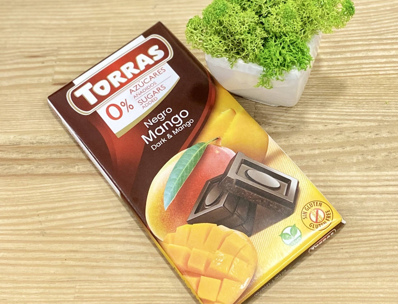 

Шоколад черный с манго без сахара 75г Torras